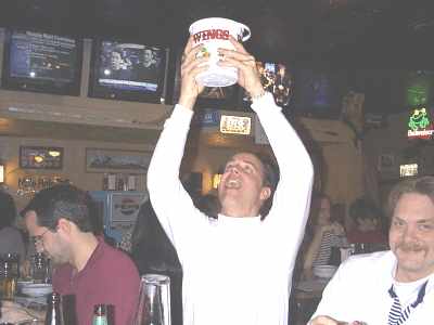 Praying to the Cajun god of Wings!